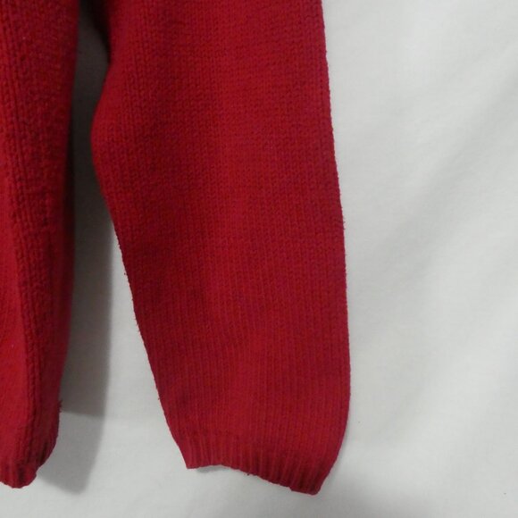 JOHN ASHFORD | small | Striped Red Knit Crewneck Sweater - Picture 9 of 16